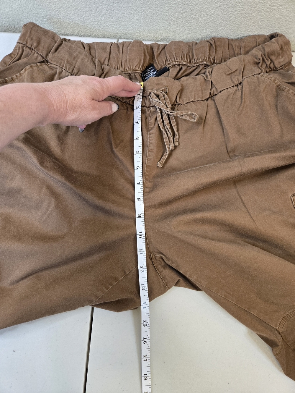 Lane Bryant Cargo Pants Balloon Barrel Leg Size 18 Cholocate Brown - Picture 9 of 10